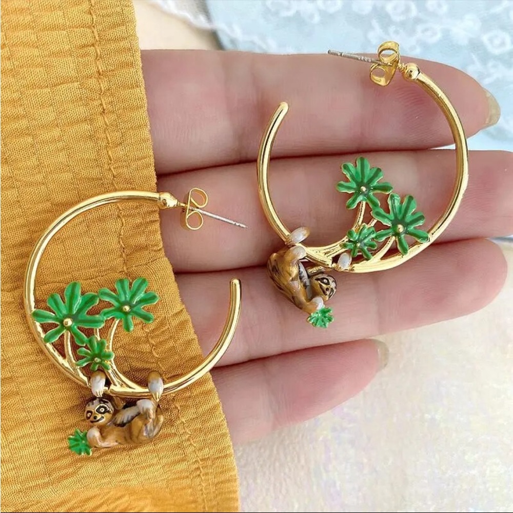 Sloth 🦥 Hoops - Picture 3 of 3